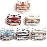 EMNIMQ 24 Pcs Multicolore Bracelets D'amitié bracelet tissu femme bracelets d' tressés pour Femme et Fille Bracelet de Plage Surfeur, Amitié, Tissu Cordon, Perles Boho   Bracelets de Cheville