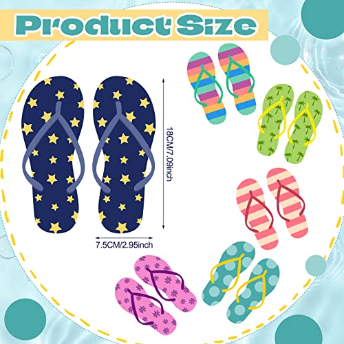 Imanes decorativos de chanclas verano pack 24 piezas miniatura 3