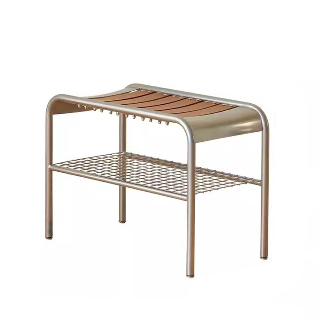 Banc de rangement pour chaussures compact pour ranger une entrée encombrée