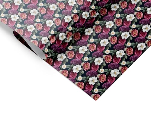 Papel pintado para decoración que cubre imperfecciones y renueva paredes viejas con estampado floral 4