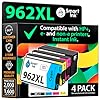 Smart Ink Cartuchos de tinta remanufacturados de repuesto para HP 962XL 962 XL Combo Pack (962XL negro, cian, magenta, amarillo) para usar con OfficeJet Pro 9015e 9018e 9025e 9012e 9015 9010 9012 9018