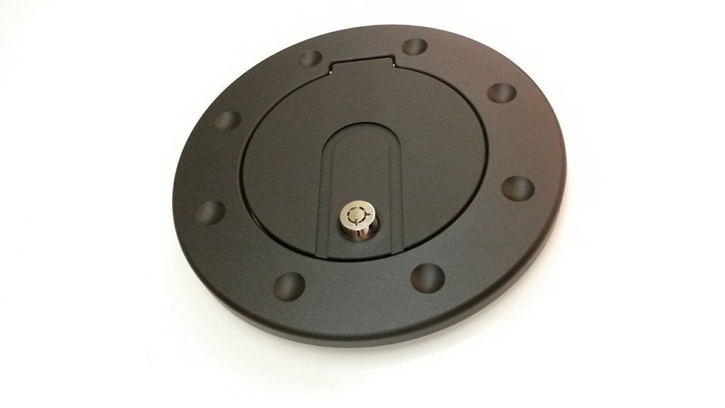 HPC Hummer H3 Billet Aluminum Black Locking Fuel Door Buy Online in