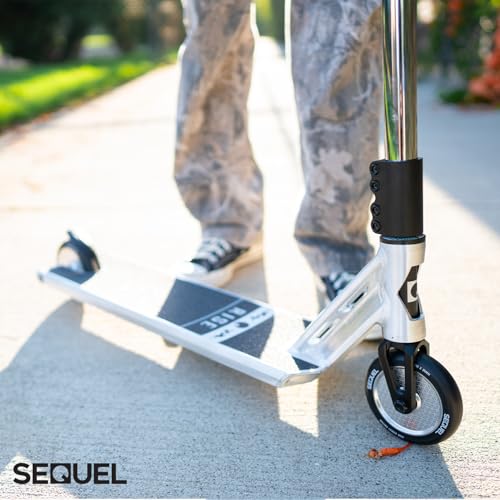 Image of Sequel Rise Stunt Scooter - Complete Pro Trick Scooter with Aluminum Frame, 110mm Wheels, 220 lbs Weight Capacity, Ages 8+