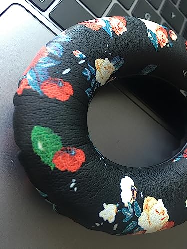 Almohadillas de repuesto QC35 para audífonos Bose QuietComfort 35 (QC35), QuietComfort 35 II (QC35 ii) y QuietComfort 45 (QC45) - Negro floral miniatura 4