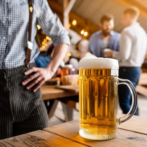 Glasmark Krosno - Set di bicchieri per birra, 0,3 litri, bicchieri da birra, boccale di birra, bicchieri per birra, bicchieri da birra artigianali, lavabili in lavastoviglie, 6 x 300 ml - immagine 4