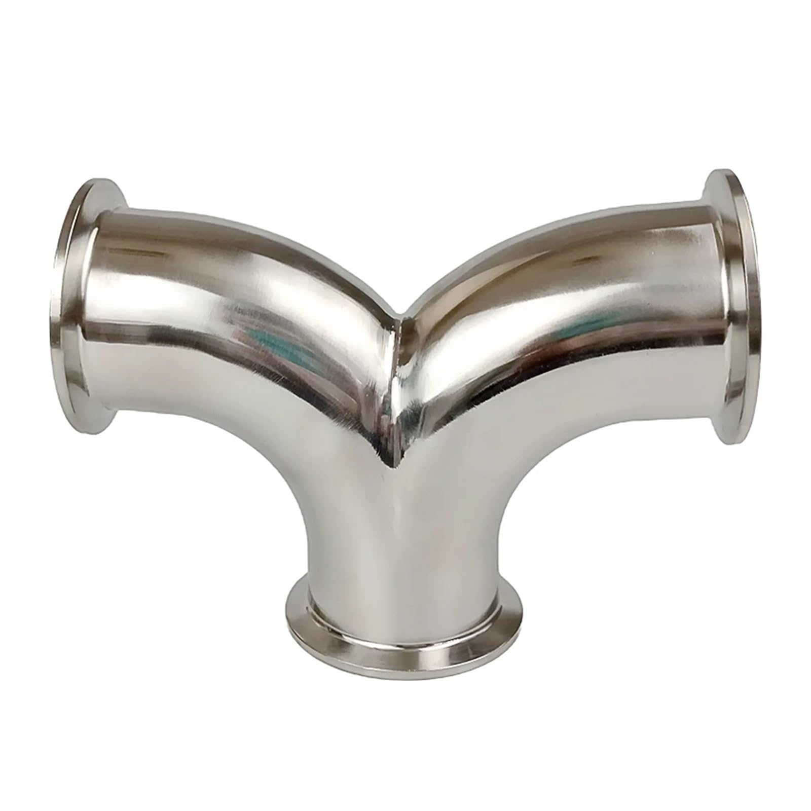 19mm 25mm 32mm 38mm 45mm 51mm 57mm 63mm 304 Stainless Steel Ferrule Butt Y Type Pipe Fitting for Home Brew (102mm(Ferrule 119mm))