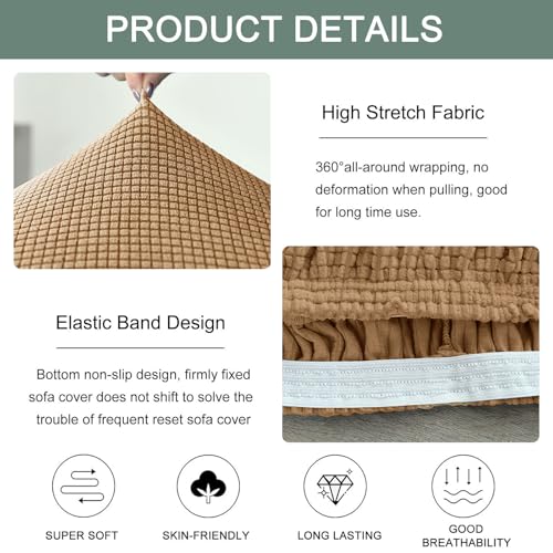 Funda reclinable impermeable elástica para proteger sofás de manchas 6