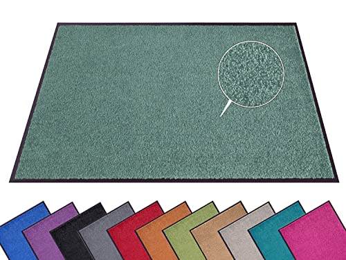 Hanse Home Fußmatte (S-XXL) 40x60cm – 12 Farben – Fussmatte Outdoor Schmutzfangmatte Türmatte Waschbar & Wetterfest rutschfest für Eingangsbereich & Außenbereich – Olivgrün