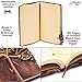 Rustic Diary Genuine Handmade Vintage Dragon Leather Bound Journal with Brass C Clasp For Men Women with 160 Blank Cream Colored Pages (5.5