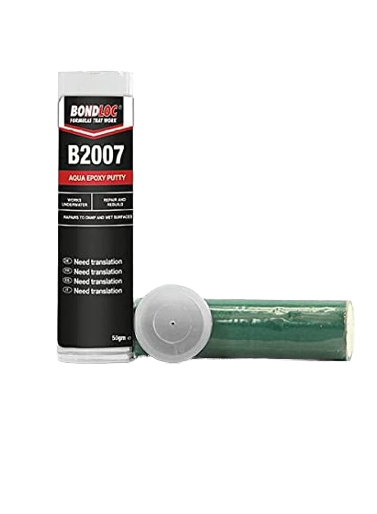 Bondloc- Bondloc B2007 Aqua Epoxy Putty Stick For Repairs To Damp And Underwater (50G)