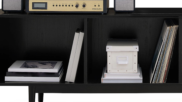 Amazon.com: Crosley Furniture Liam Large Vinyl Record Storage TV