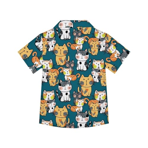 Kid's Hawaiian Shirt Button Down Comfy Short Sleeve Shirts Summer Beach Shirt2