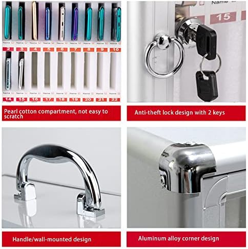 Wall Mounted Cell Phone Locker - Secure Aluminum Alloy Cabinet for Organized Device Storage in Schools and Businesses