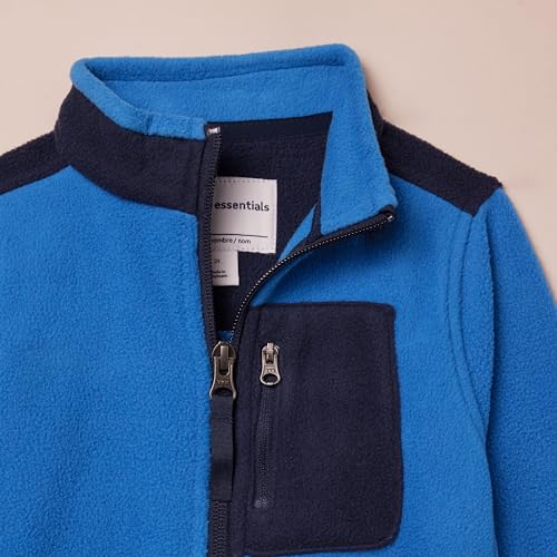 Image of Amazon Essentials Boys and Toddlers' Polar Fleece Full-Zip Mock Jacket, Insulated, Long Sleeve
