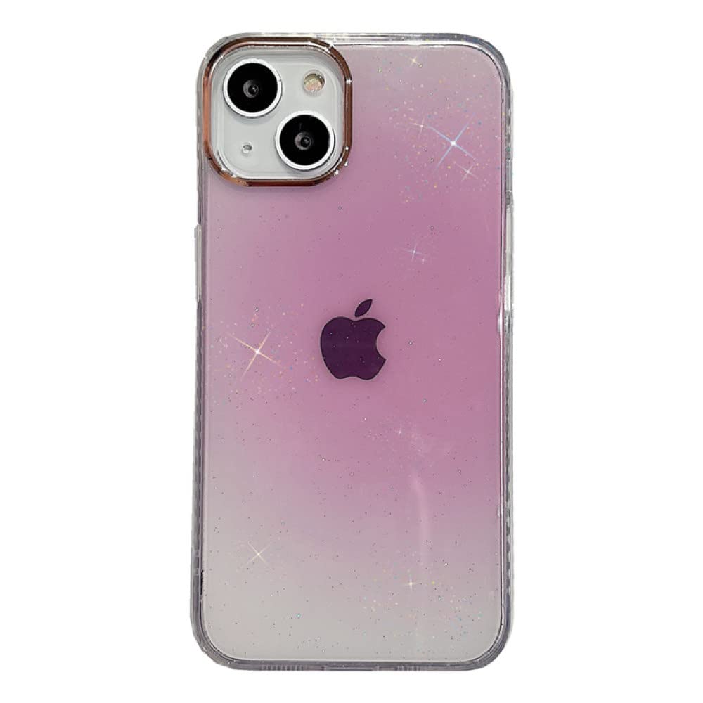 Coque iPhone bling star paillettes transparente de luxe antichoc rigide - 4