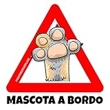 Diseñado en España Missborderlike - Vinilo para Coche - Modelo: Mascota a Bordo