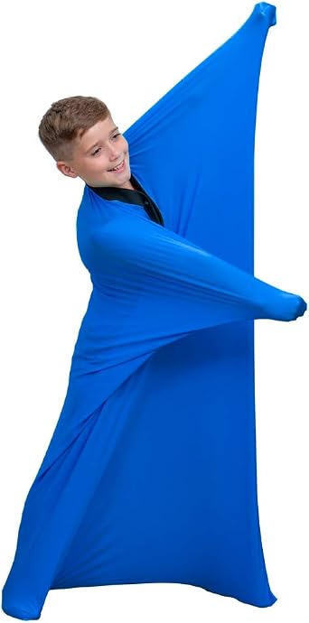 Toy Body Socks for Autism & Developmental Disabilities Busy Blanket Sensory Bag Body Socks Autism Special Needs Blue, Small 120x70cm