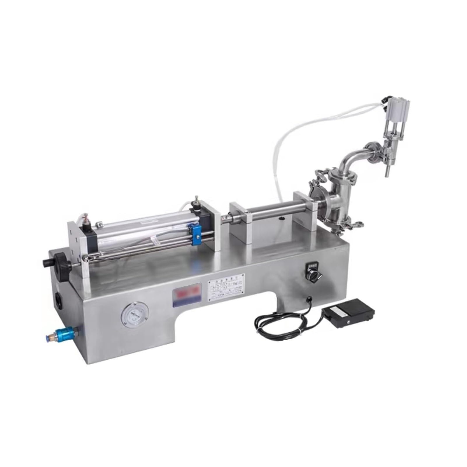 Liquid Filling Machine,Automatic Bottle Filler Horizontal for Liquid,Stainless Steel,Electric Pneumatic,10-30 Bottles/Min,Dispenser for Various Liquids(20-200Ml)