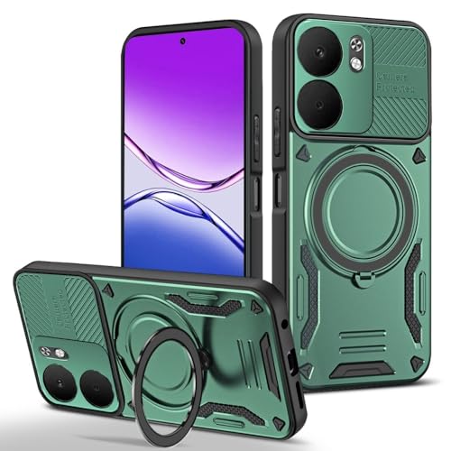 Coque Oppo Reno 14F 5G antichoc verte idéale pour vidéos mains libres