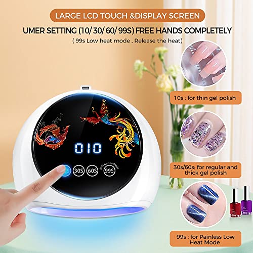 Lampe à ongles UV LED NOBRIM contre le vernis qui écaille avec séchage automatique - 5