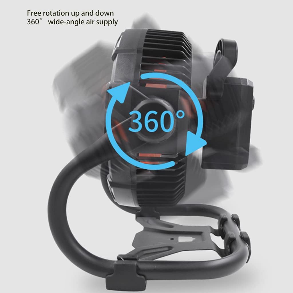 Rotation USB Battery Multi Purpose Table Fan Rechargeable Battery Powered Industrial Fan with Table Lamp