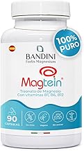 Bandini Magtein Magnesium L-Threonate - 2000 mg Day with Vitamins B1, B6 and B12-90 Vegan Capsules - High Absorption - Magnesium Threonate for Memory, Concentration, Mental Clarity and Sleep