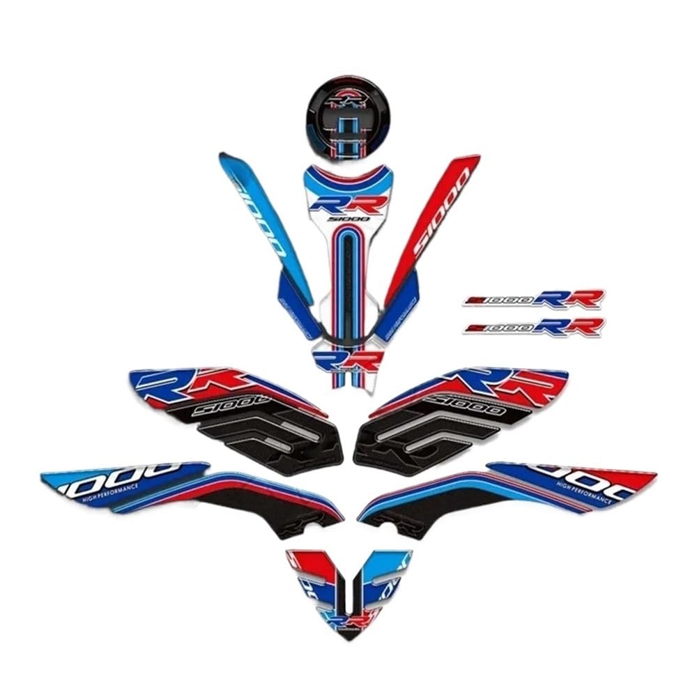 Motorbike Tank Protector 2023 for S1000RR S1000 RR M M1000RR Motorcycle Protector Tank Knee Pad Side Grips Gas Fuel Oil Kit Stickers Decals