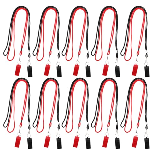 VICASKY 20 silbatos deportivos de plástico con cordón miniatura 1
