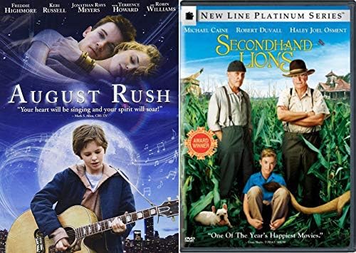 JUSTSWAGAdolescent boys 2 Pack Tales Second Hand Lions + August Rush DVD Family movies