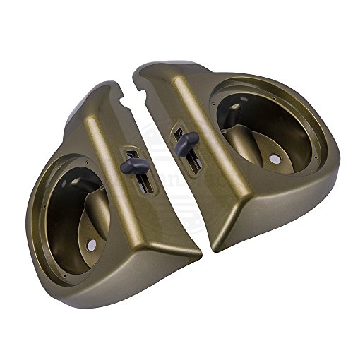 Moto Onfire Olive Gold 6.5" Bocinas Fairings Lower Vented miniatura 5