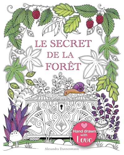 Le secret de la forêt: Cherche les bijoux cachés. Coloriages anti-stress pour adultes. (French Edition)