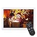 Produktbild Digitaler Bilderrahmen, 17 Zoll, 1440 x 900 HD, Musik- und Video-Player/Wecker/Kalender, unterstützt USB und 32 GB SD-Karte (weiß)