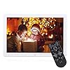 VBESTLIFE Digitale fotolijst, 17 inch, 1440 x 900 HD, muziek- en videospeler/wekker/kalender ondersteunt USB en 32 GB SD…