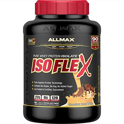 La Mejor Recopilación de nutrition & max de esta semana. 42 ALLMAX Nutrition - ISOFLEX - Aislado de proteína de suero 100% ultra puro - Mantequilla de maní con chocolate - 5 libras