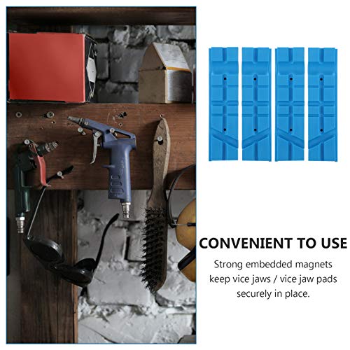 TEHAUX Duas Pinzas Pu Rua Almohadilla de Mand Íbula de Vicio- 2 Juegos de Protector de La Tapa de La