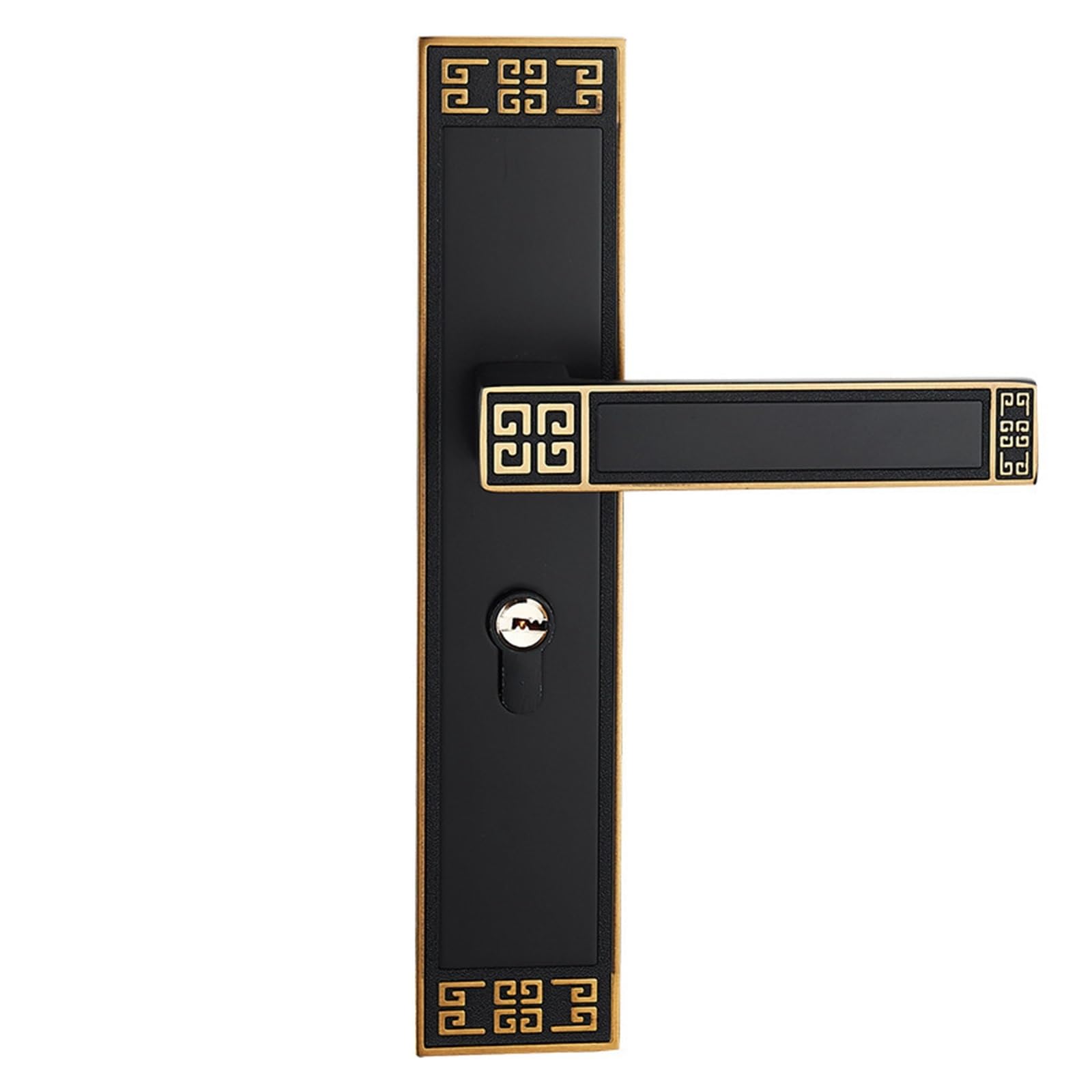 Serrure noire style chinois pour sublimer votre chambre en bois massif
