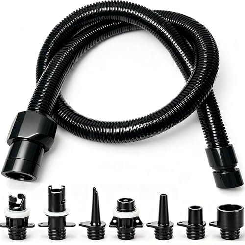 Estgora Paddle Board Pump Adapter Set, Sup Air Pump Hose with 7 Nozzles for Inflatable Paddleboard...