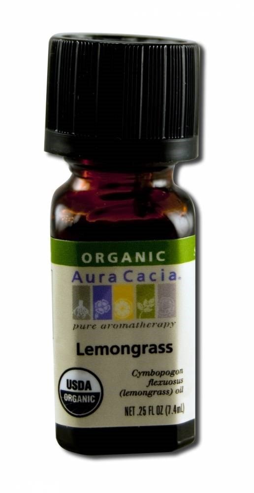 Aura Cacia Lemongrass Essential Oil, 0.25 Ounce - 2 per case.2