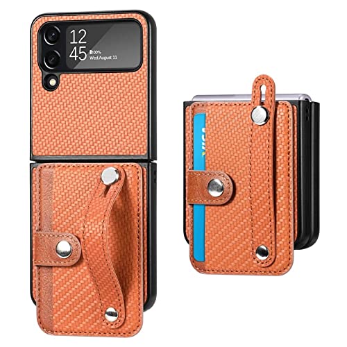 Coque Galaxy Z Flip 2 protection complète finition marron de style premium
