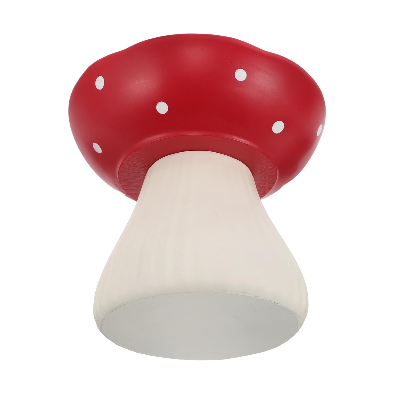 Gamelle Surélevée en Céramique pour Chat Intérieur, Bol Anti-nausées et Fatigue des Moustaches, Hauteur Ergonomique Adaptée Chiots et Chatons, Finition Rouge Champignon, Base