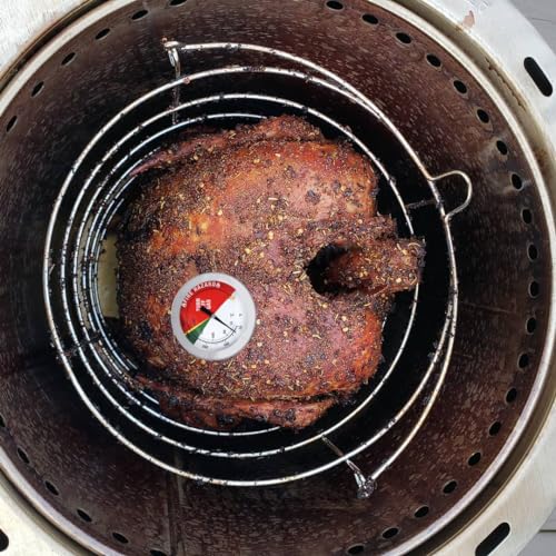 Deep Fryer Thermometer with Pot Clip, Instant Read Meat Cooking Thermometer with 12\" Probe, Turkey Oil Deep Fryer Thermometer for Oven, BBQ, Grill, Kitchen Thermometer for Cooking, Stainless Steel
