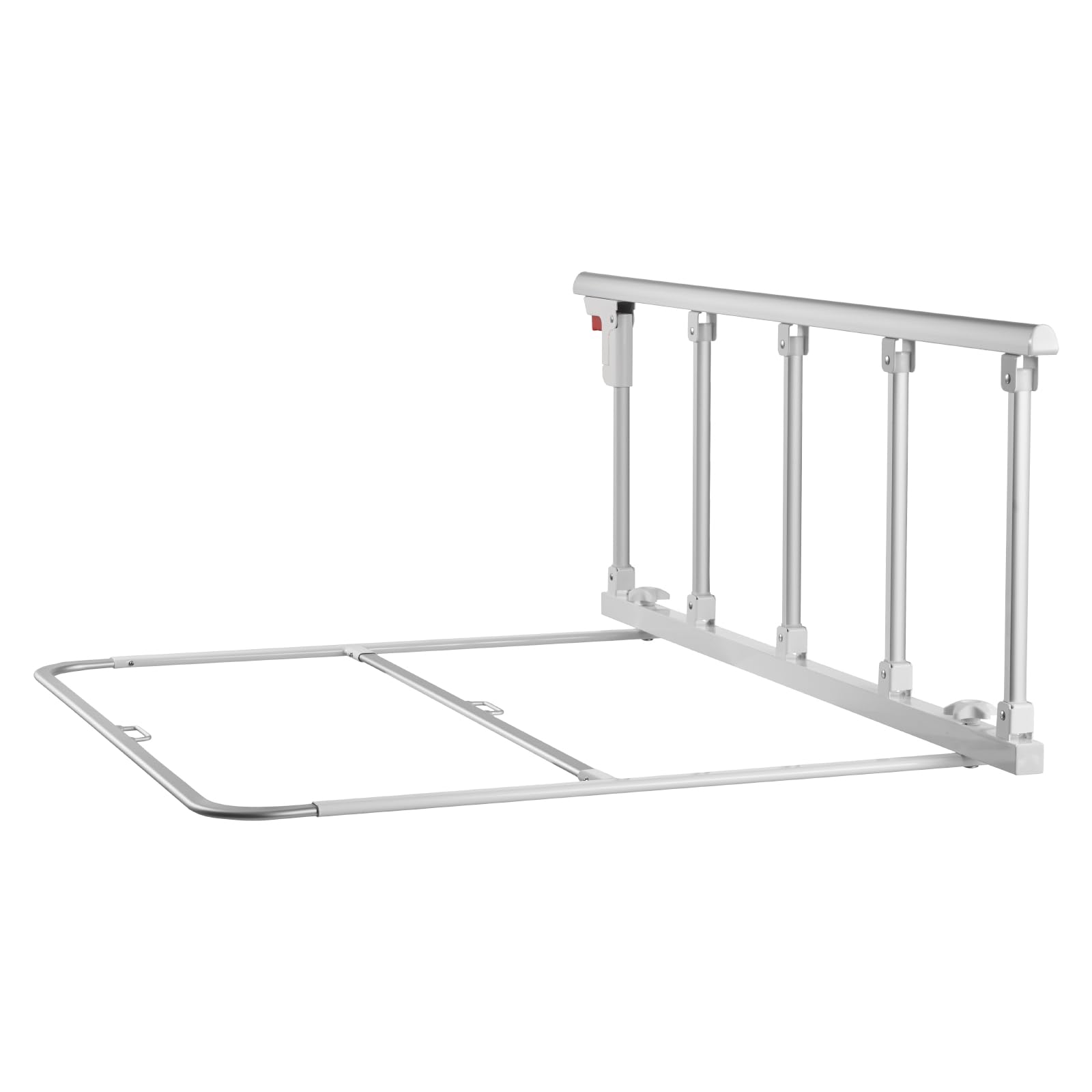 VEVOR Barandilla de Cama Plegable Personas Mayores, 122 cm, con Correa de Sujeción, Protección Anticaídas, Asa de Protección a Las Manos y Protector de Bordes, a Camas King, Queen, Matrimoniales