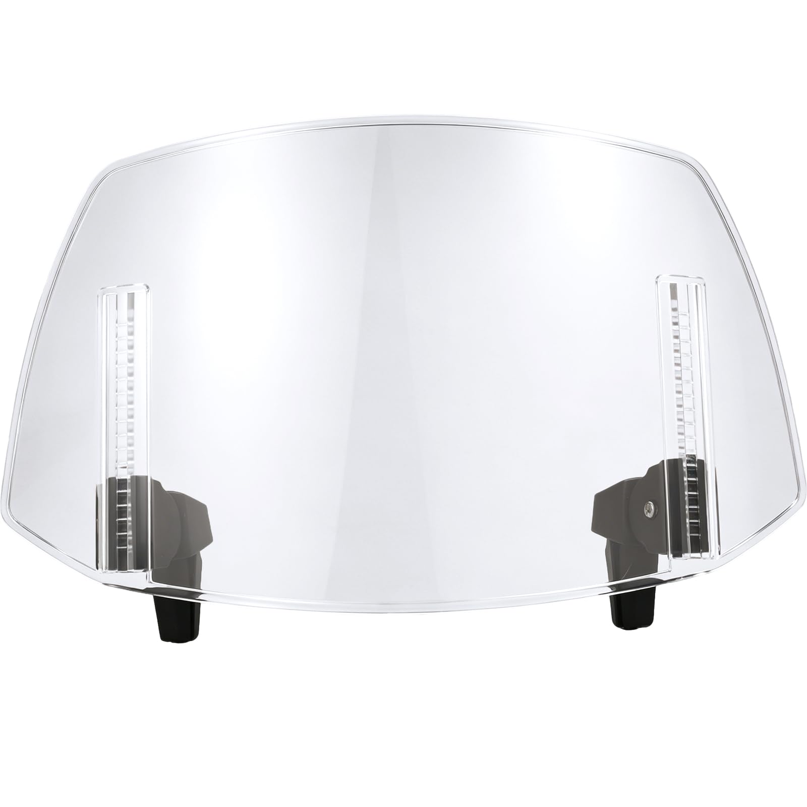 Photo 1 of Universal Motorcycle Windshield, Adjustable Transparent Lens Clip on Windshield, Wind Deflector Windscreen Visor Compatible with Highway