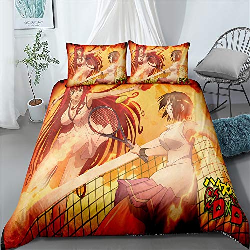 Woowin High School DxD, 100% polyester tissu, ouverture et fermeture à glissière, Literie Décoration Housse de couette, Anime les fans et les enfants sont les meilleurs for les cadeaux de Noël Cover