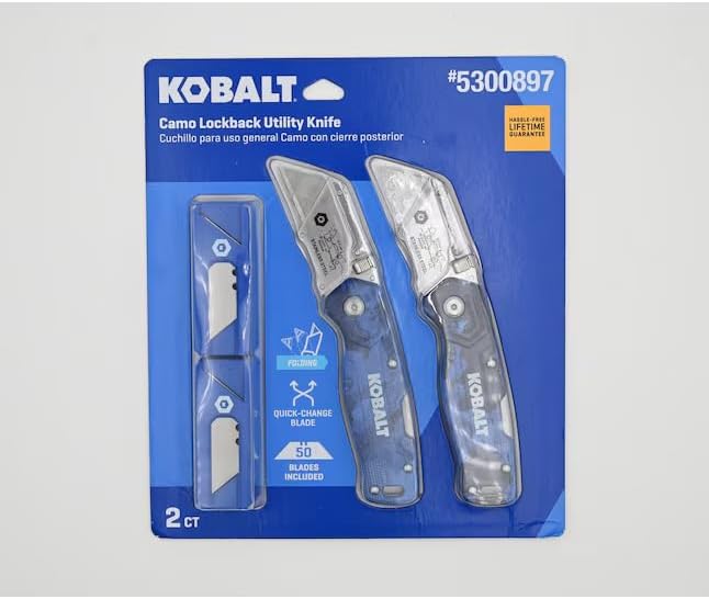 K.balt 2-Pack Camo Lockback 3/4-in 50-Blade Folding Utility Knife