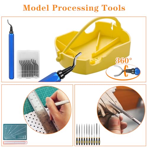 KOMABLEN 84 Piezas Accesorios Impresora 3d de herramientas, Accessori Stampante 3D, Herramientas Impresora 3D con Kit de Limpiador de boquillas, Desbarbador, Herramientas de eliminación, Calibrador - imagen 6