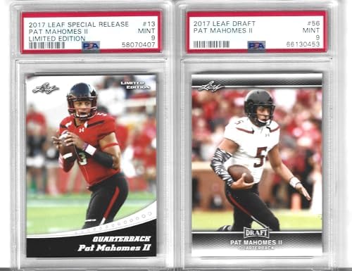 Graded Psa Mint 9 Patrick "Pat" Mahomes Leaf Limited Edition & Le...