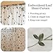AmHoo 2 Panels Embroidered Leaf Pattern Semi Sheer Curtains Foliage Floral Voile Window Draperies Treatment for Bedroom Living Room Rod Pocket White Sage Green 53 x 84 Inch