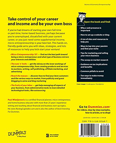 Micro-Entrepreneurship For Dummies - Image 2