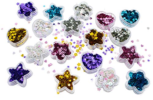 Aribari 18 Botes Lentejuelas Brillantes Manualidades